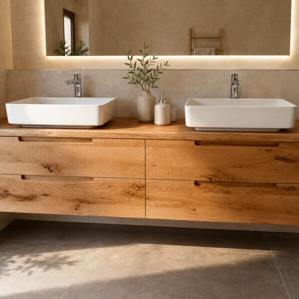 ELARA – Badezimmer-Unterschrank aus Wildeiche