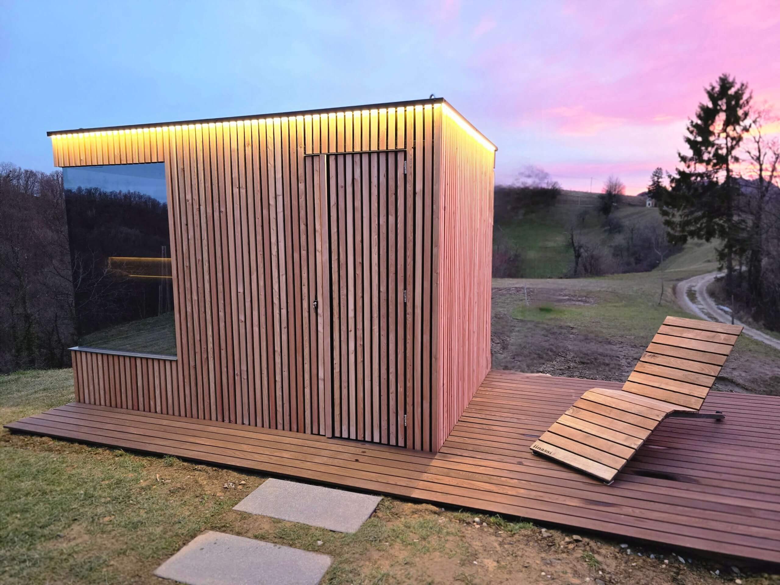 Linassi Premium Sauna aus der Gartenvillas Linassi Kollektion – Bild 4
