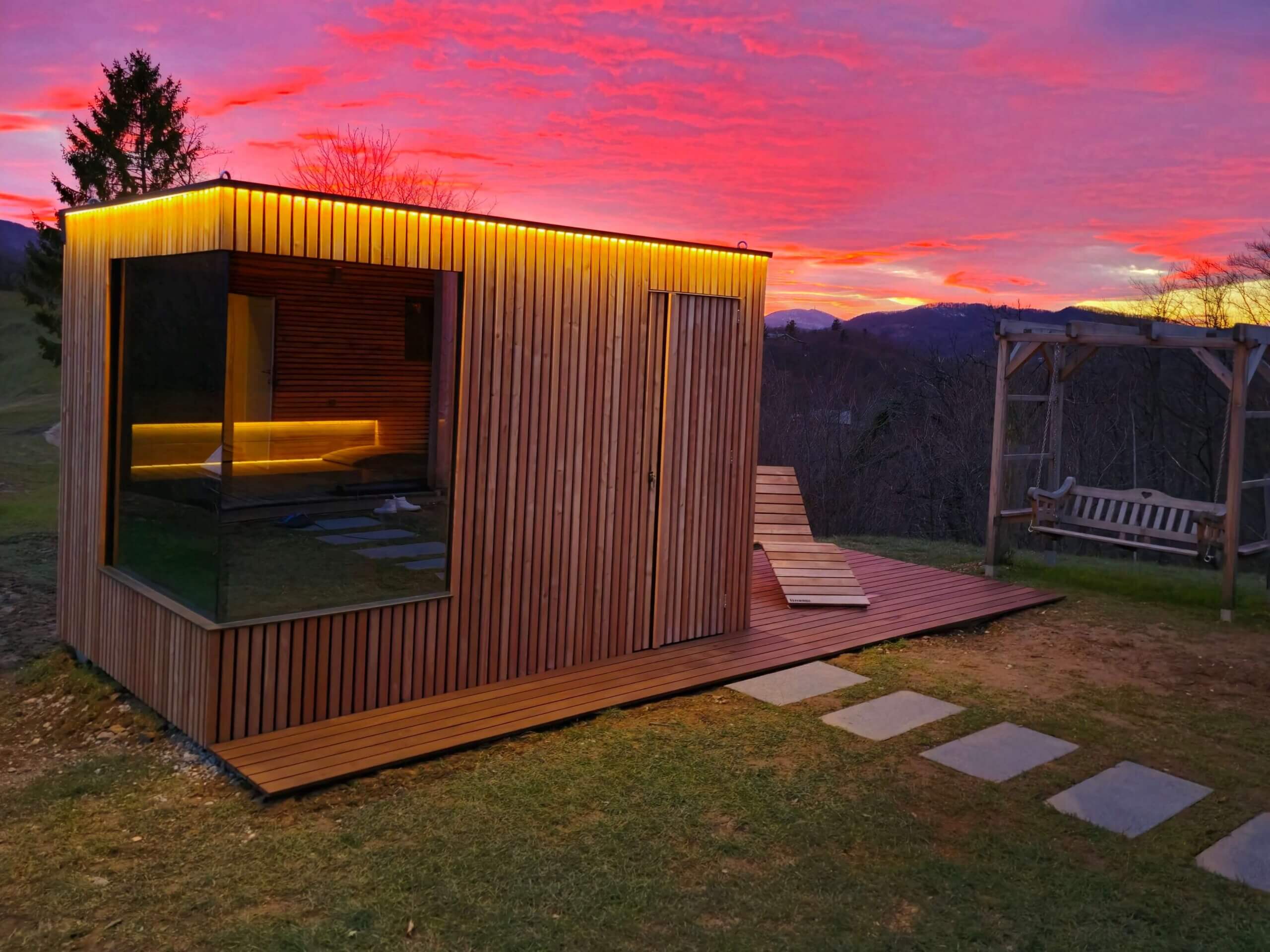 Linassi Premium Sauna aus der Gartenvillas Linassi Kollektion – Bild 5