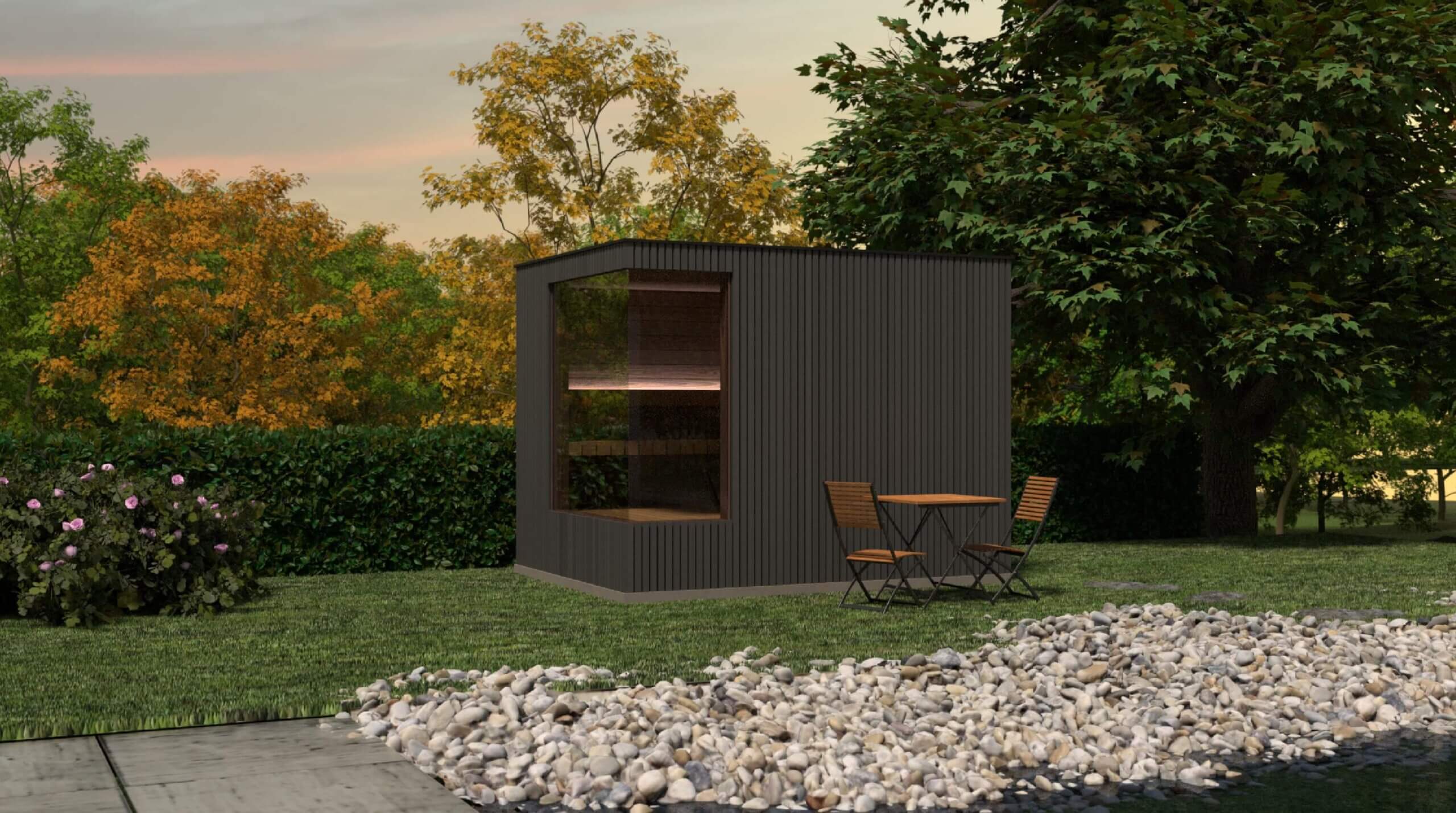Linassi Premium Sauna aus der Gartenvillas Linassi Kollektion – Bild 10