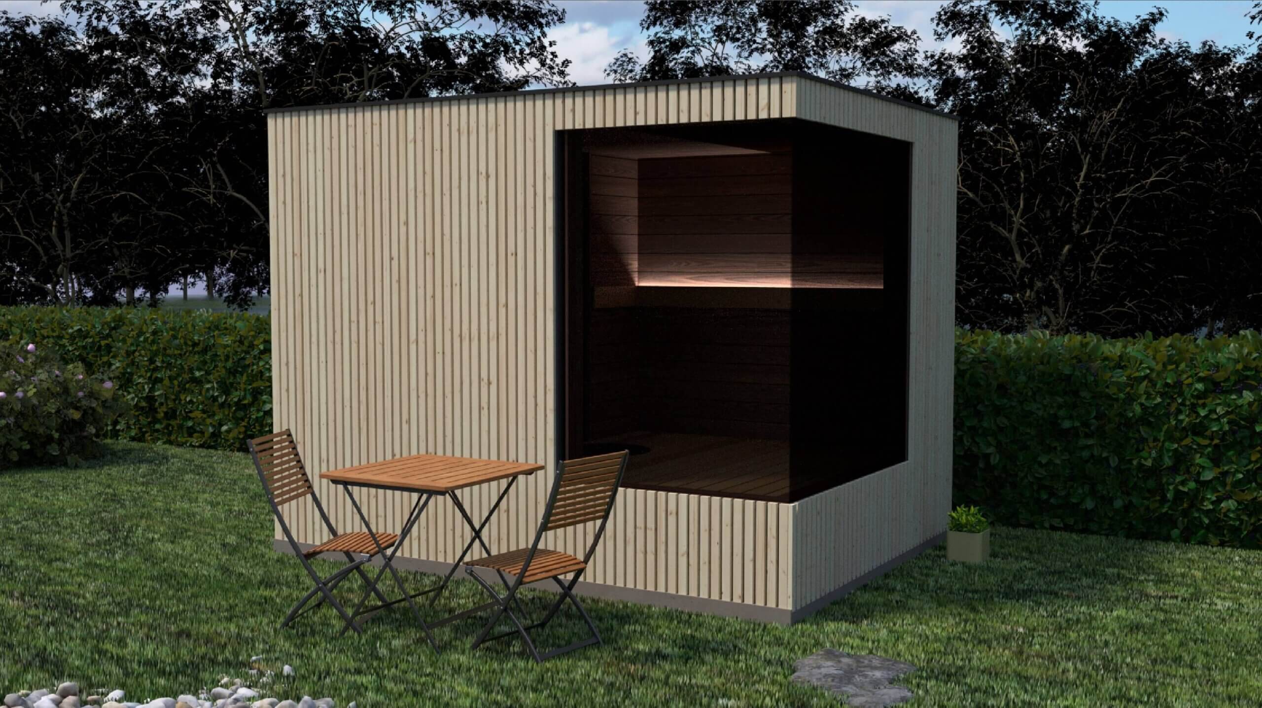 Linassi Premium Sauna aus der Gartenvillas Linassi Kollektion – Bild 11