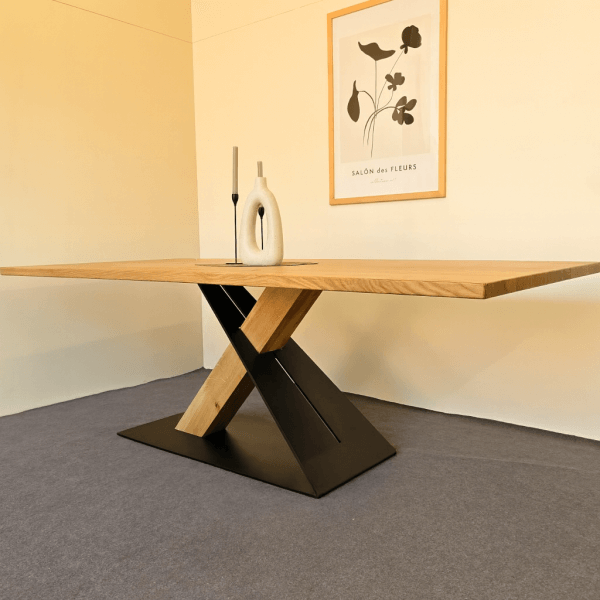 Einzigartiger massiver Eichentisch – 220 × 100 cm