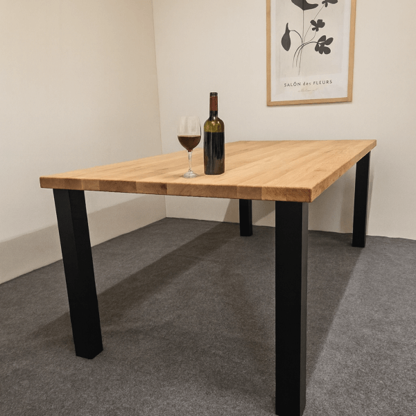 Massiver Erlen-Esstisch 280 × 100 cm mit zwei Verlängerungen