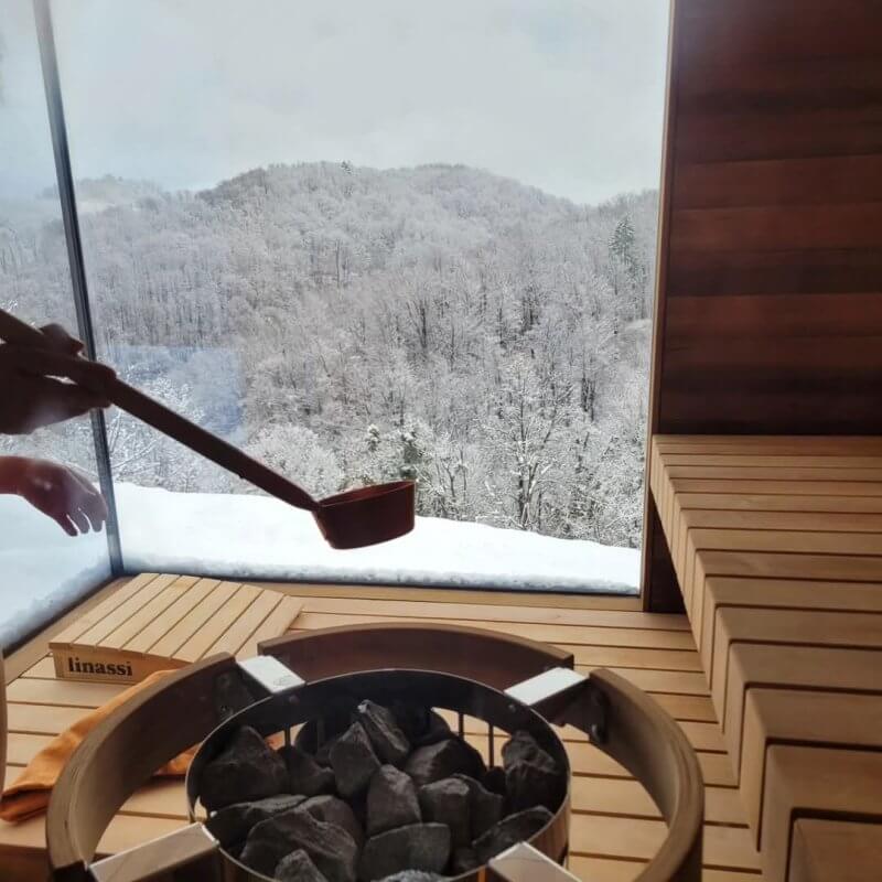 Linassi Premium Außensauna – Natur, Wärme und Luxus in Ihrem Garten – Bild 6