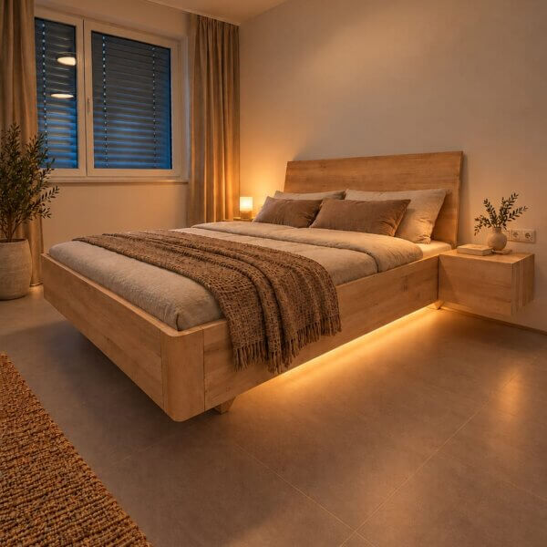 LOMA – Schwebebett aus Massivholz mit zeitlosem Design